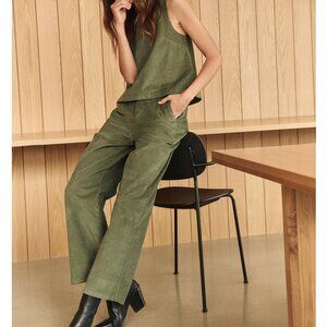 NWT Pact Small Green Corduroy Set
